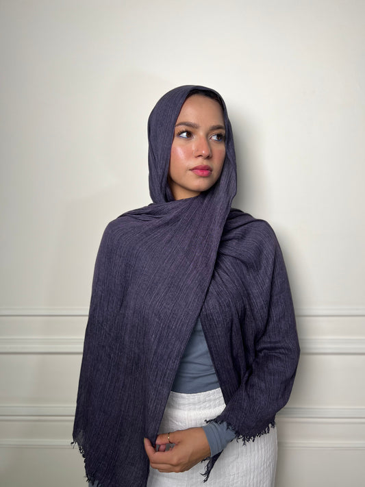 Mauve Cotton Crinkle